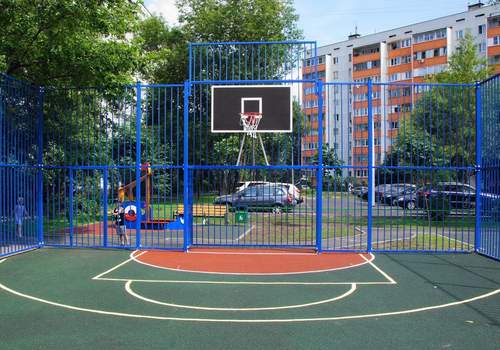 Забор Protect для баскетбольной площадки в Бузулуке